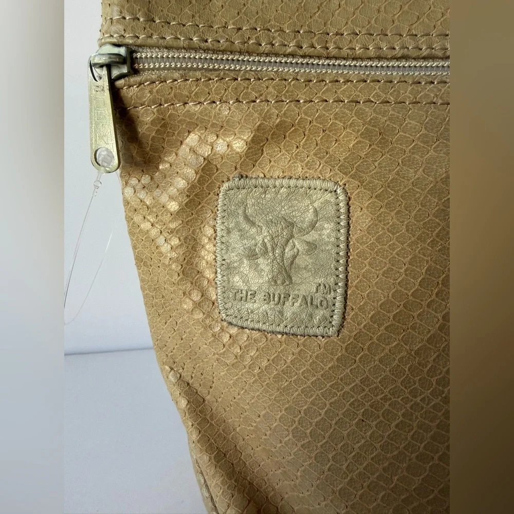 Carlos Falchi Gold‎ Textured Toiletry Bag